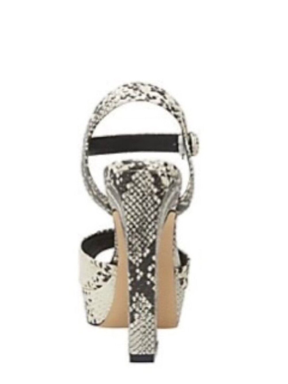 Steve Madden Bambi Gray Silver Snake Platform Heels, Size 8.5 - Picture 3 of 4